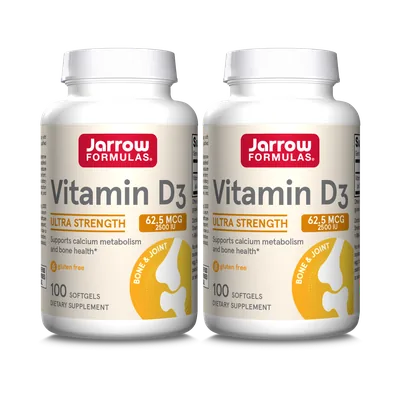Jarrow Formulas Vitamin D3, 5000 IU (125 mcg)