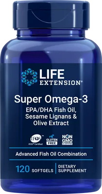 Super Omega-3 EPA/DHA Fish Oil, Sesame Lignans & Olive Extract